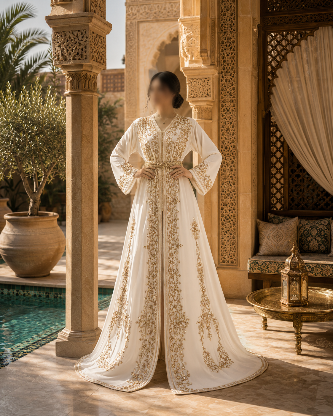 قفطان تكشيطة فخمة